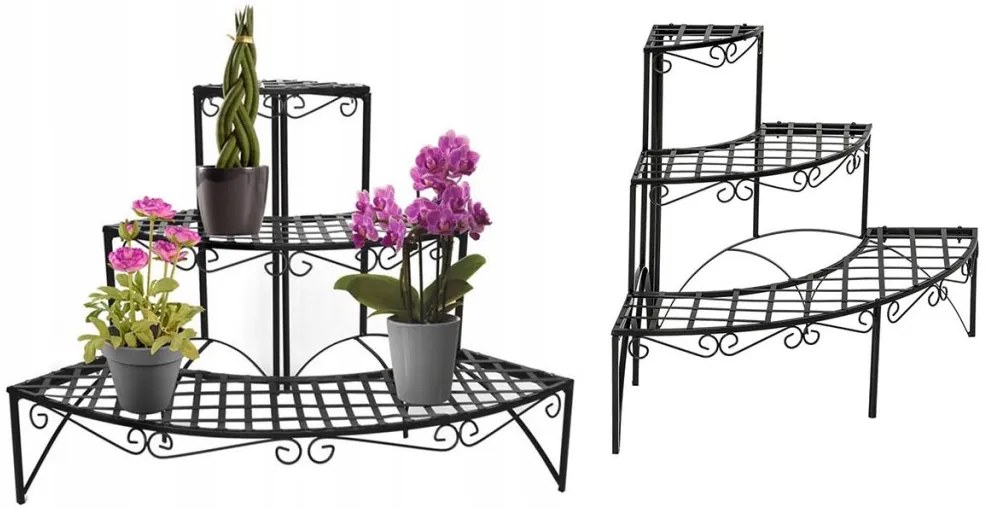 Kvetinový stojan rohový