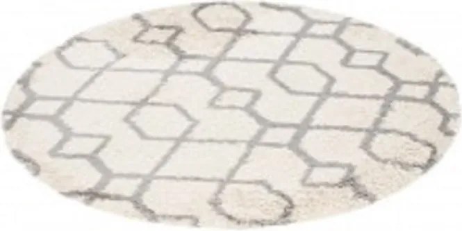 TA Koberec L224D BÉŽOVÁ/TMAVOSIVÁ BOHO WHEEL Rozmer: 200x200 cm