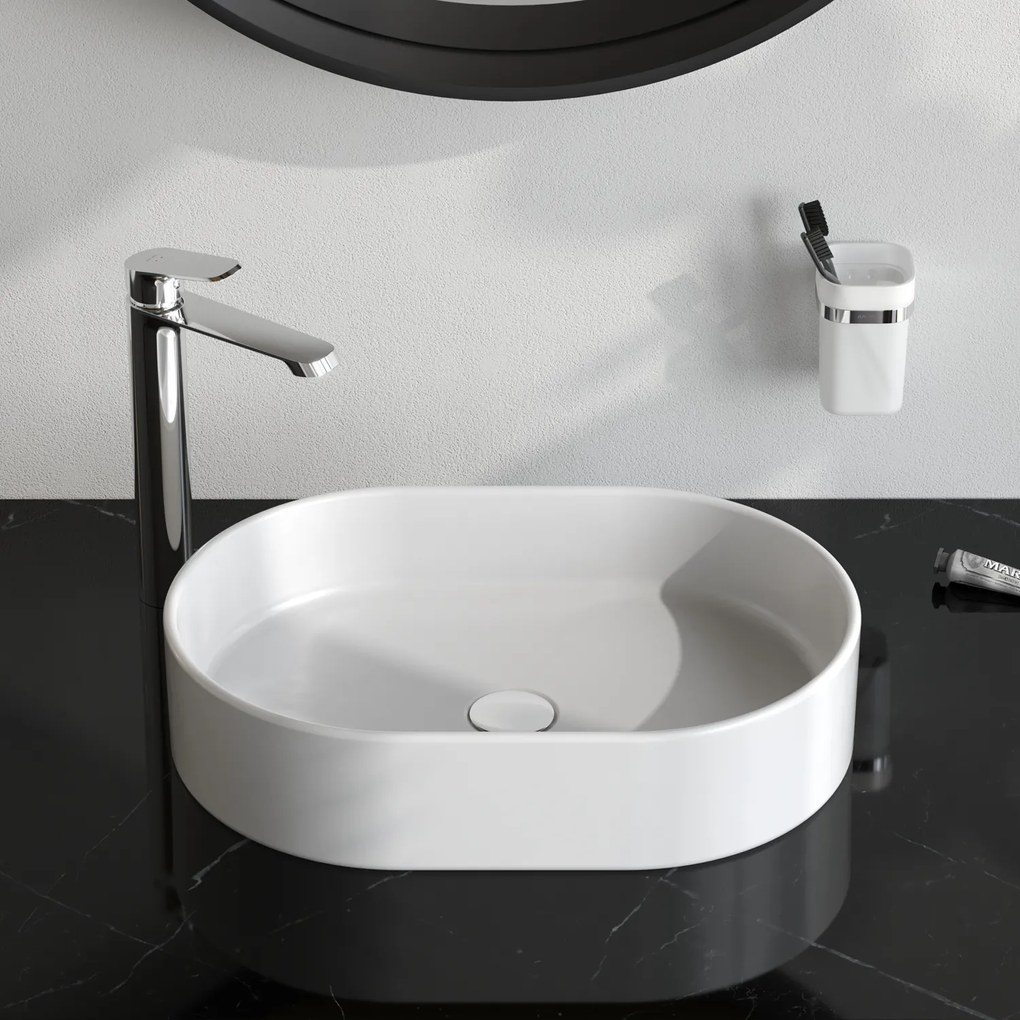 Pultové umývadlo AM.PM Func MFAWCC20500WG biele lesklé