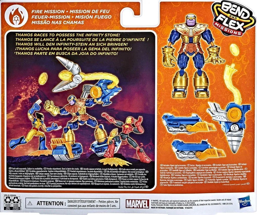 Hasbro MIKI Avengers Marvel - Figúrka Thanos Fire Mission