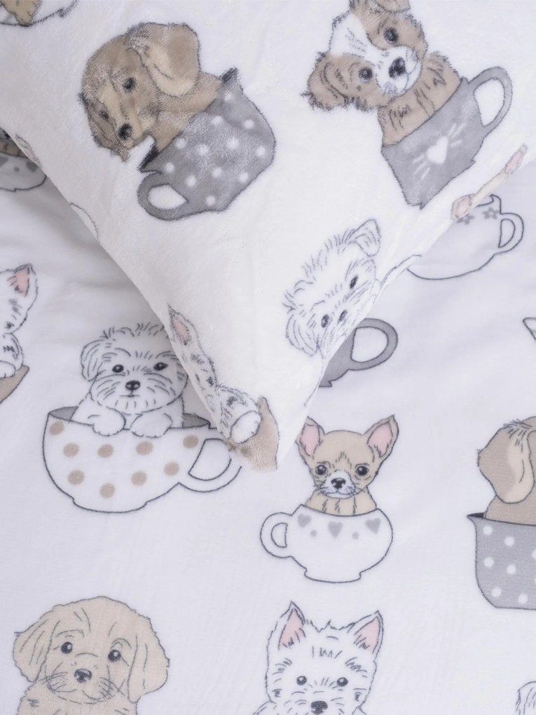 Predĺžené obliečky mikroplyš Exclusive – Šteniatka
