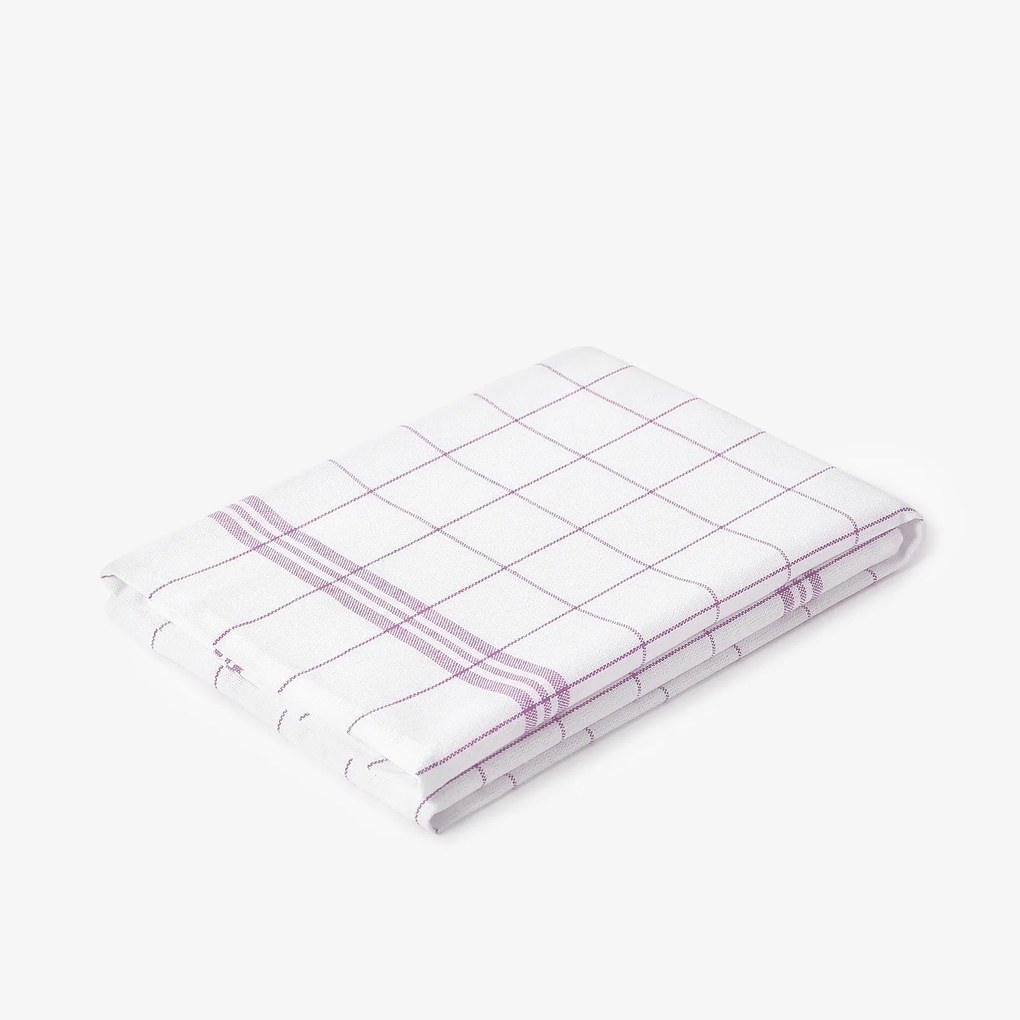 Goldea kuchynská bavlnená utierka - fialové prúžky 45 x 70 cm