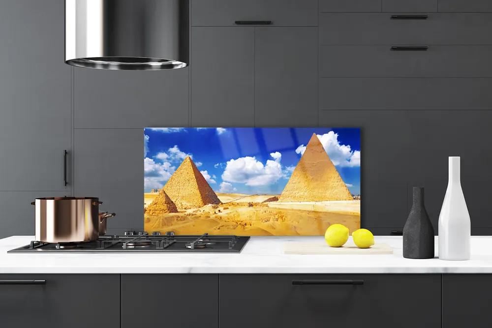 Nástenný panel  Púšť piramida krajina 140x70 cm