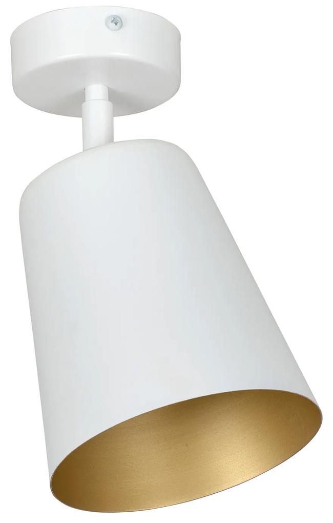 PRISM 1 | moderná stropná lampa Farba: Biela/Zlatá