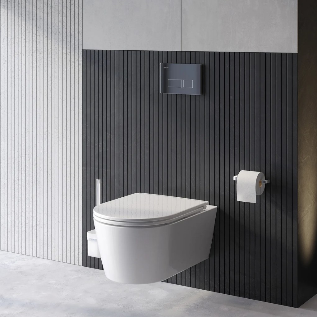 Závesné WC AM.PM Func CFA1700SC bezokrajové, so sedadlom Microlift, biele