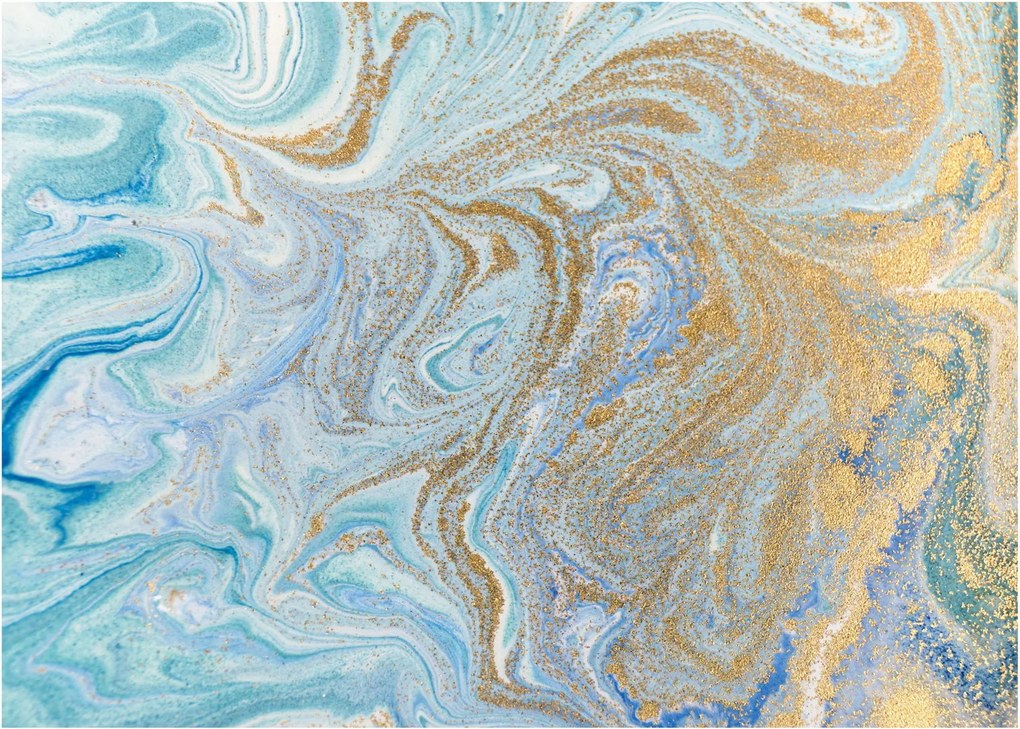 Obraz - Modrý mramor (70x50 cm)
