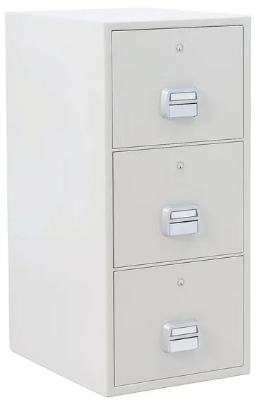 Ohňovzdorná kancelárska kartotéka SHELL, 3 zásuvky, 1130x520x680 mm