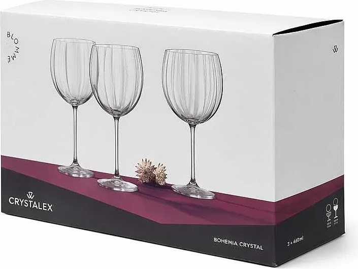 Crystalex poháre Blommé 460 ml 3 ks