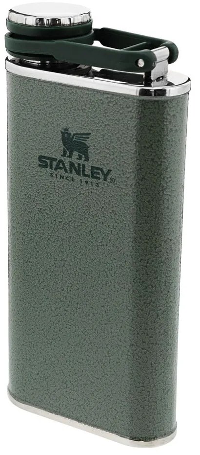 Zelená ploskačka z nehrdzavejúcej ocele 230 ml Easy-Fill Wide Mouth Flask Hammer Tone Green – Stanley