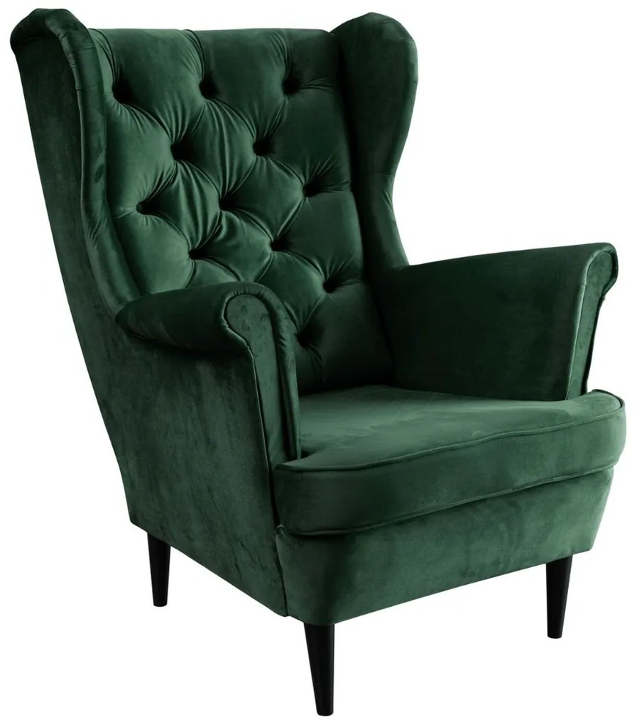 KRESLO UŠIAK BRUNO 2 CHESTERFIELD ROYAL VELVET 217