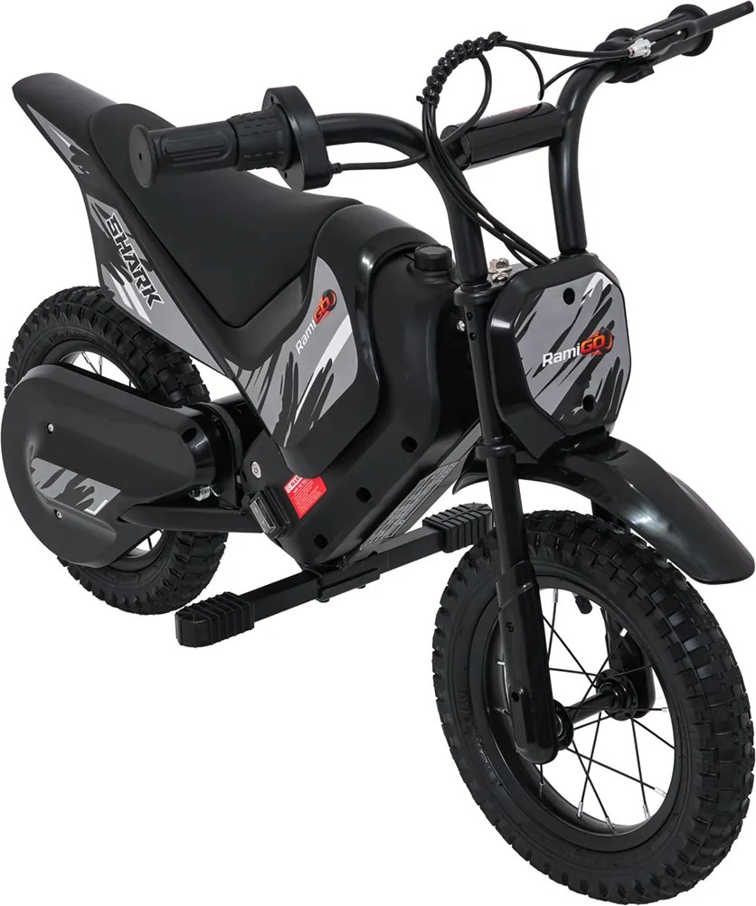 Ramiz Detský elektrický motocykel SHARK čierny