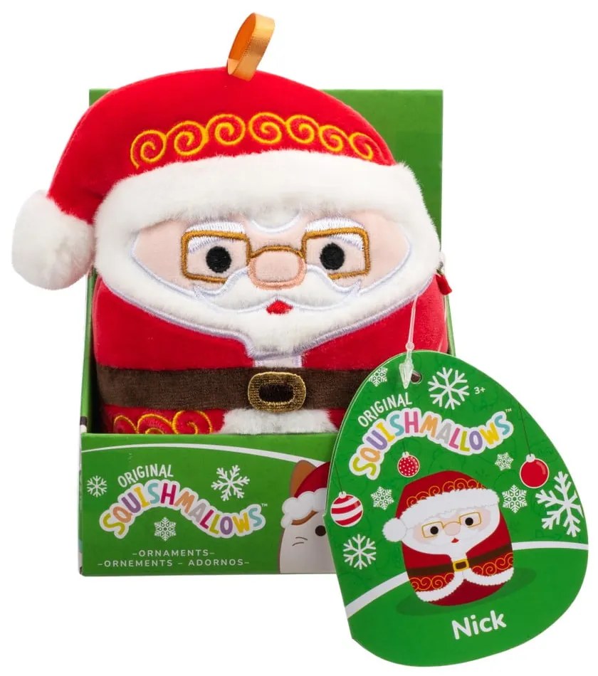 Textilná vianočná ozdoba ø 10 cm Santa Nick – SQUISHMALLOWS