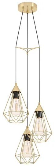 Eglo 43683 - Luster na lanku TARBES 3xE27/60W/230V