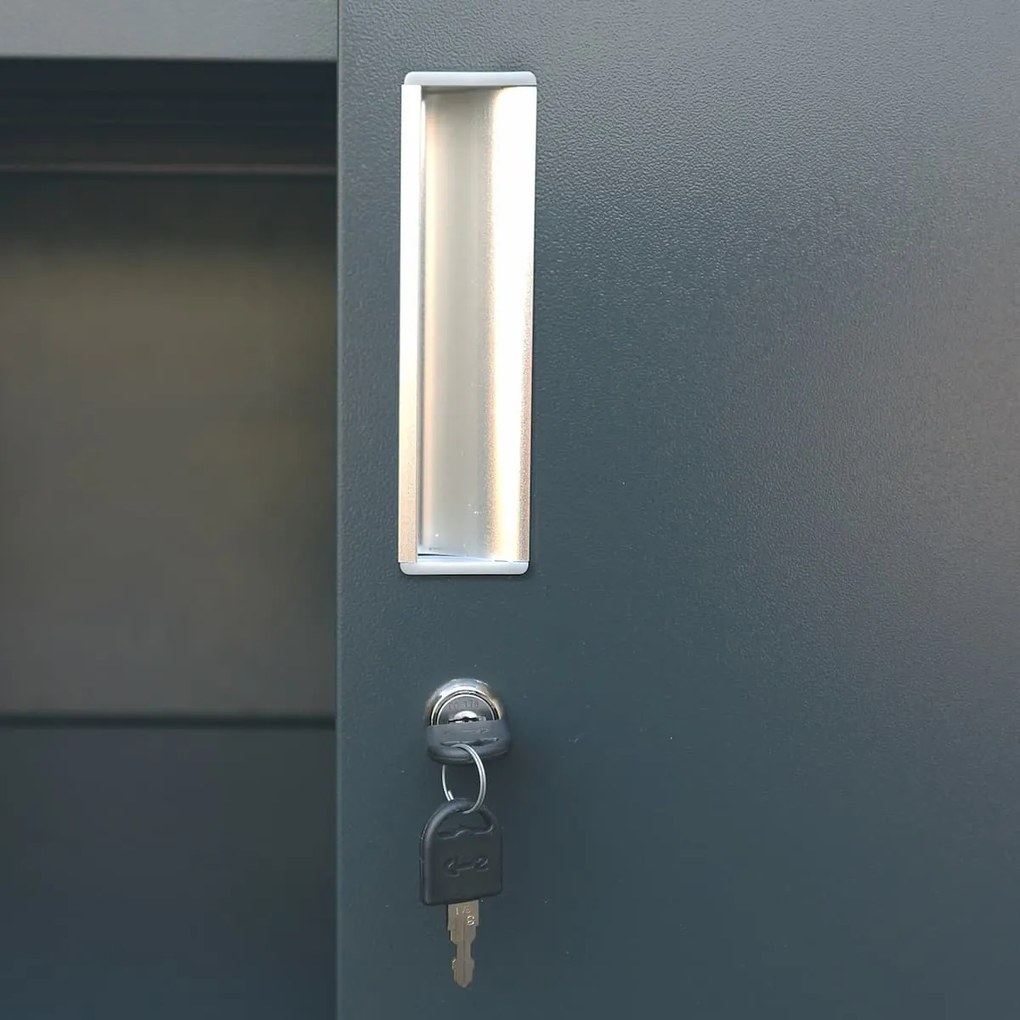 Plechová skriňa 180x80x45cm so 4 policami