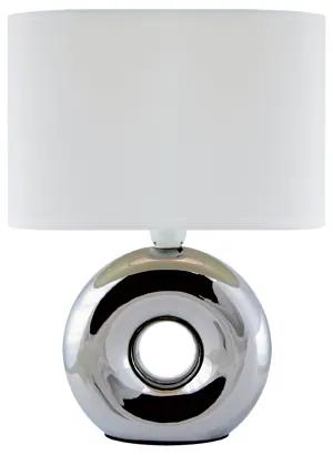 Strühm STRÜHM Moderná stolná lampa GOLF E14 CHROME/WHITE 3544