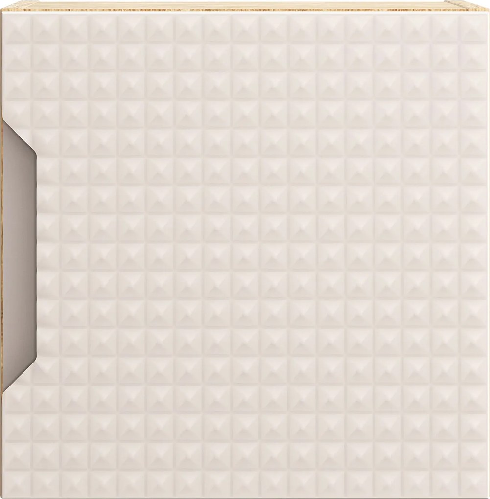 Comad Kúpeľňová skrinka závesná horná Qubik Luxor Beige 35 béžová/dub olejovaný