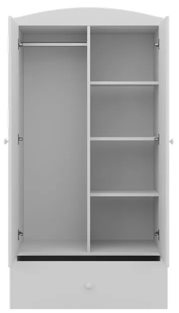 Detská šatníková skriňa BABYDREAMS Panda ružová