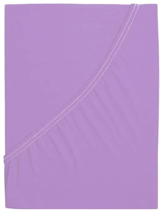 Jersey plachta do detskej postieľky EXCLUSIVE 70x140 cm fialová