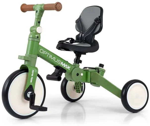 Detská trojkolka Optimus Max 5v1 zelená