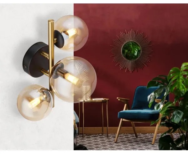 Globo 56135-3W - LED Prisadený luster RIHA 3xG9/3,5W/230V mosadz