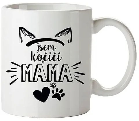 Bohemia Gifts Keramický hrnček - Jsem kočičí máma, 350 ml