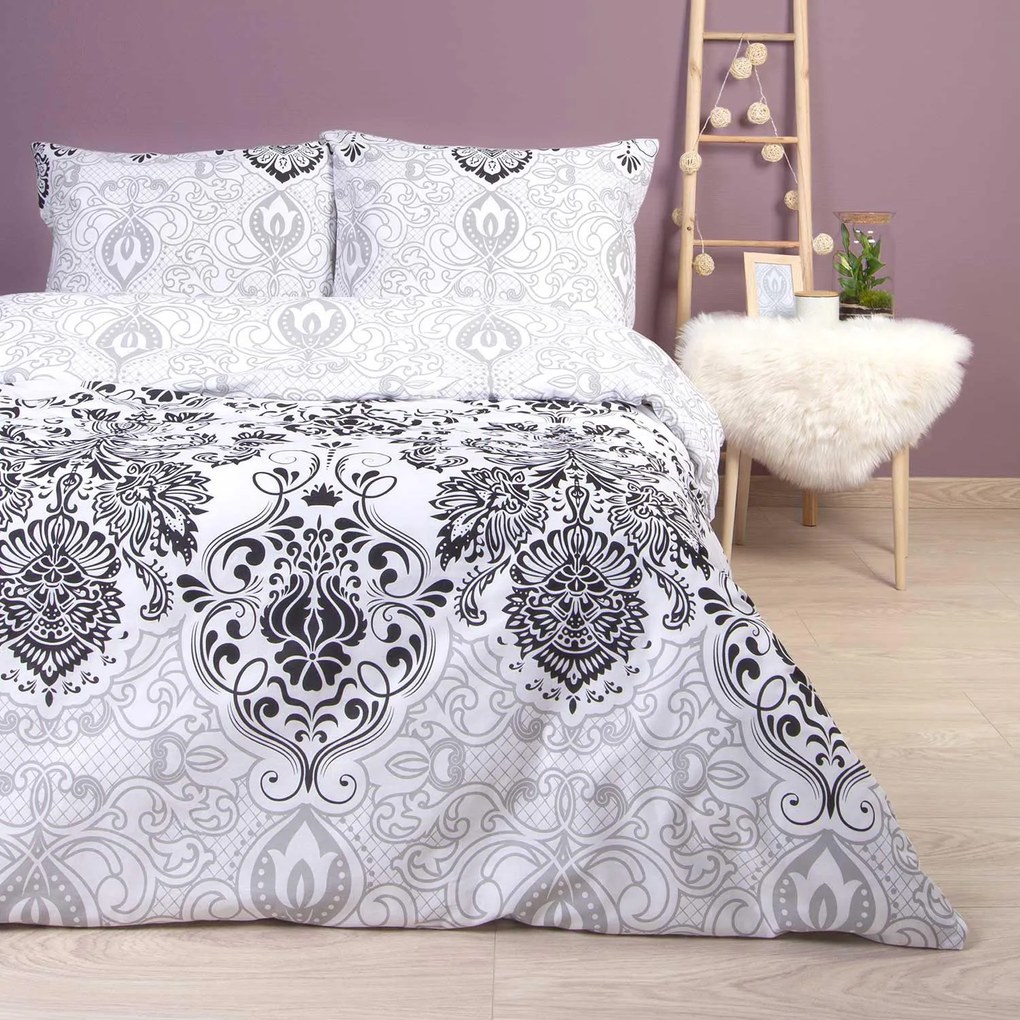 BAVLNENÉ POSTEĽNÉ OBLIEČKY COTTONLOVE 220X200 CM, 2KS 70X80 CM VZOROVANÉ