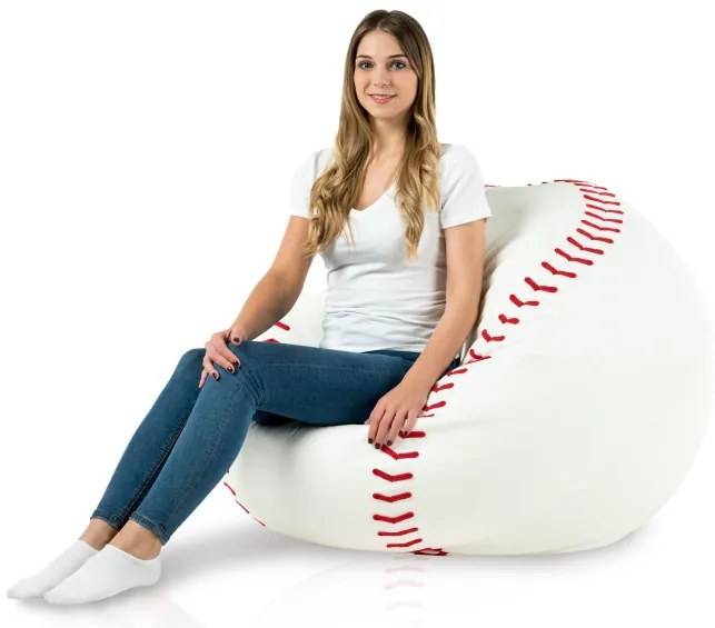 Sedací vak Baseball ekokoža