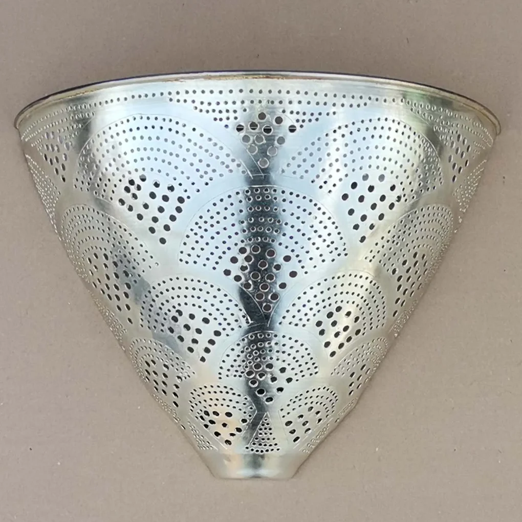 Orientálna strieborná nástenná lampa Kenan