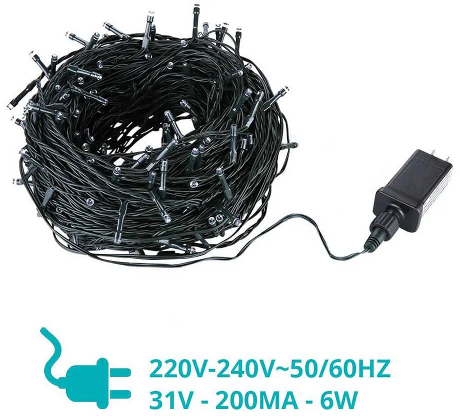 LED reťaz vo voliteľnej veľkosti - s 120 ks LED teplá biela