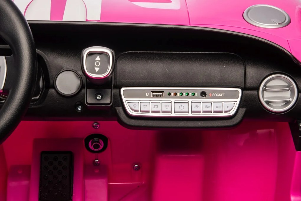 Elektrické autíčko pre deti Ford GT ružové