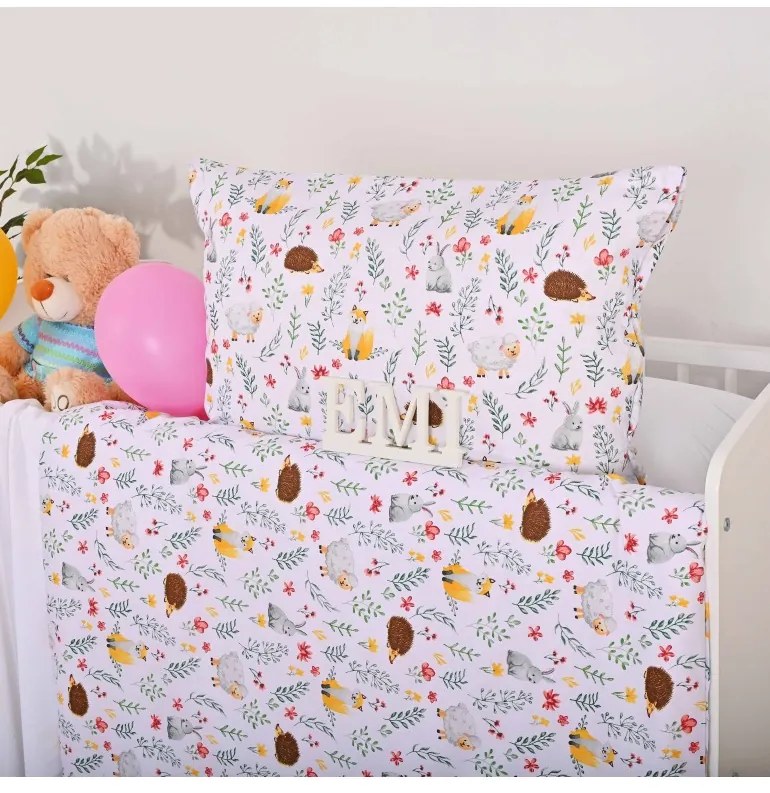 Obliečky detské Lesné Zvieratká EMI, Detský set 90x130 + 45x65