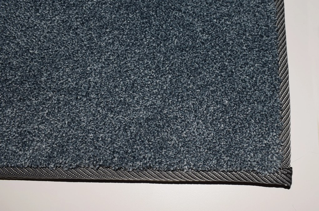 Lano, Kusový koberec Supersoft s bordurou 780 sv. modrý, 60x100, modrá, spálňa