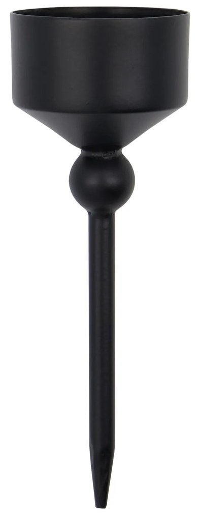 House Doctor Zapichovací svietnik Folk Black 12 cm