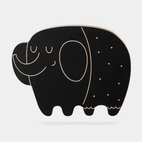 Drevená kriedová tabuľa slon Jacob