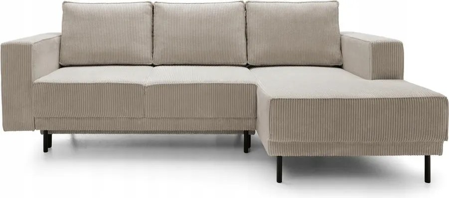 Rohová sedacia súprava Rodriguez mini (p) (béžová tmavá čierna)