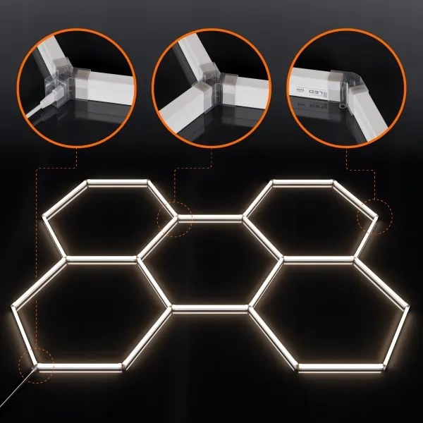 LED stropné svietidlo LED/240W/85-265V 4000K 298x209 cm CRI 90 IP44 biela