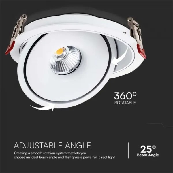 LED Podhľadové bodové svietidlo LED/28W/230V 3000/4000/6400K pr. 20 cm biela