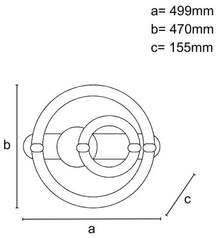 LED Stmievateľné stropné svietidlo LED/120W/230V 3000-6500K + diaľkové ovládanie