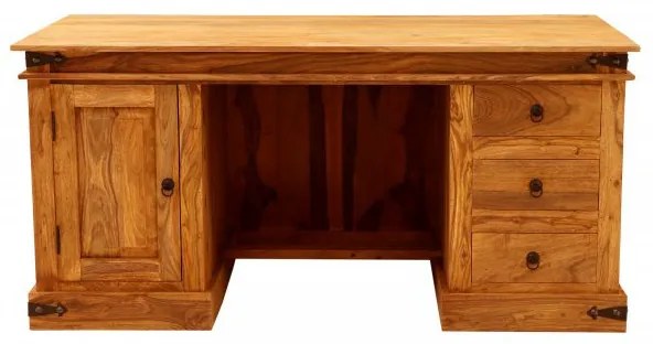 Písací stôl Jali 160x76x80 z indického masívu palisander Only stain