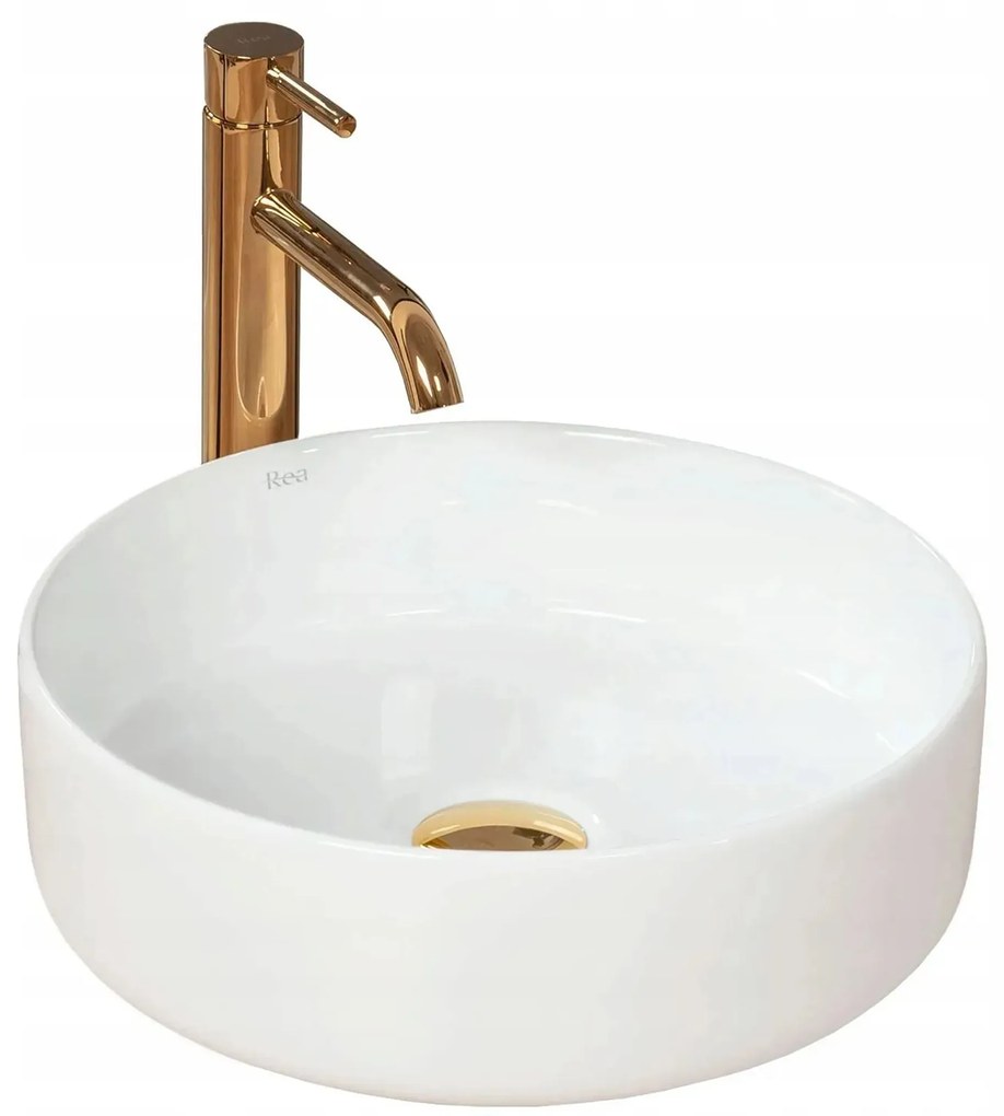 Rea Sami, umývadlo na dosku 36x36x11,5 cm, biela, REA-U1891