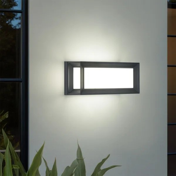 Brilagi - Vonkajšie nástenné LED svietidlo s pohybovým senzorom PARKER LED/12W/230V antracit IP44