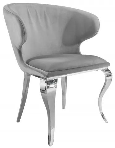 Stolička Modern Barock II. sivá