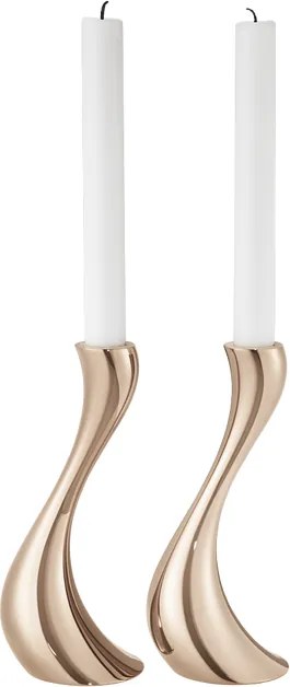 Svietnik Cobra 20 cm set 2 ks, rose gold - Georg Jensen