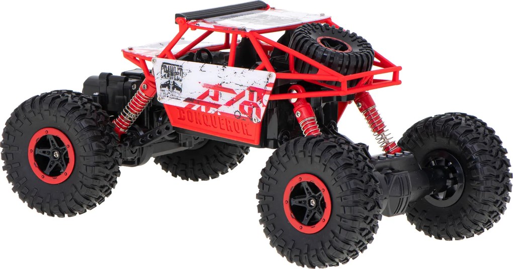 KIK RC Rock Crawler 1:18 diaľkovo ovládané auto 4x4 červené
