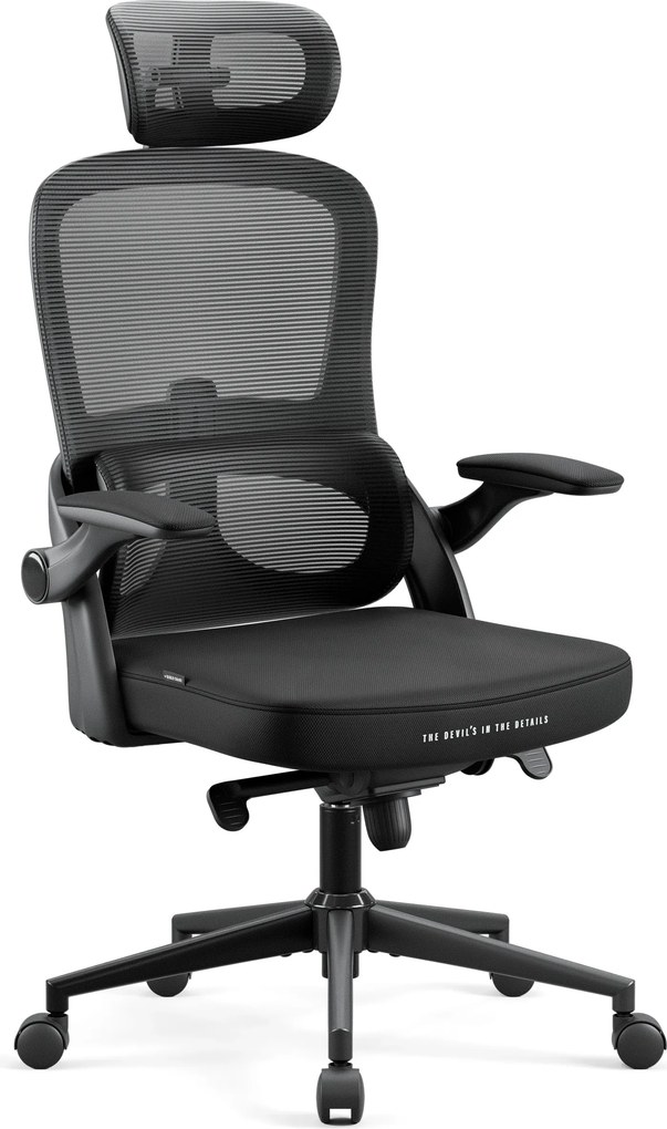 Ergonomická kancelárska stolička Normal Size, čierna: Diablo V-Light