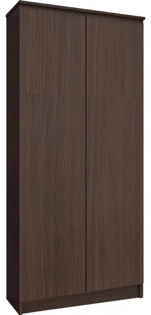 Regál R 80 cm CLP 2 dvierka 8 poličiek wenge