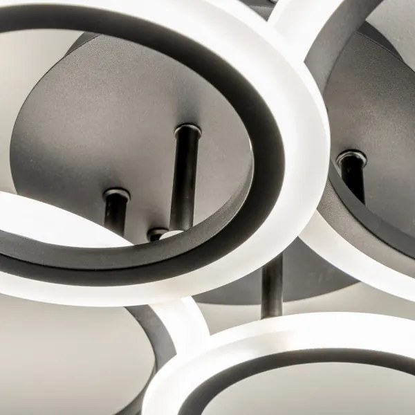 Brilagi - LED Stmievateľný prisadený luster ORBITS LED/50W/230V 3000-6500K antracit + DO