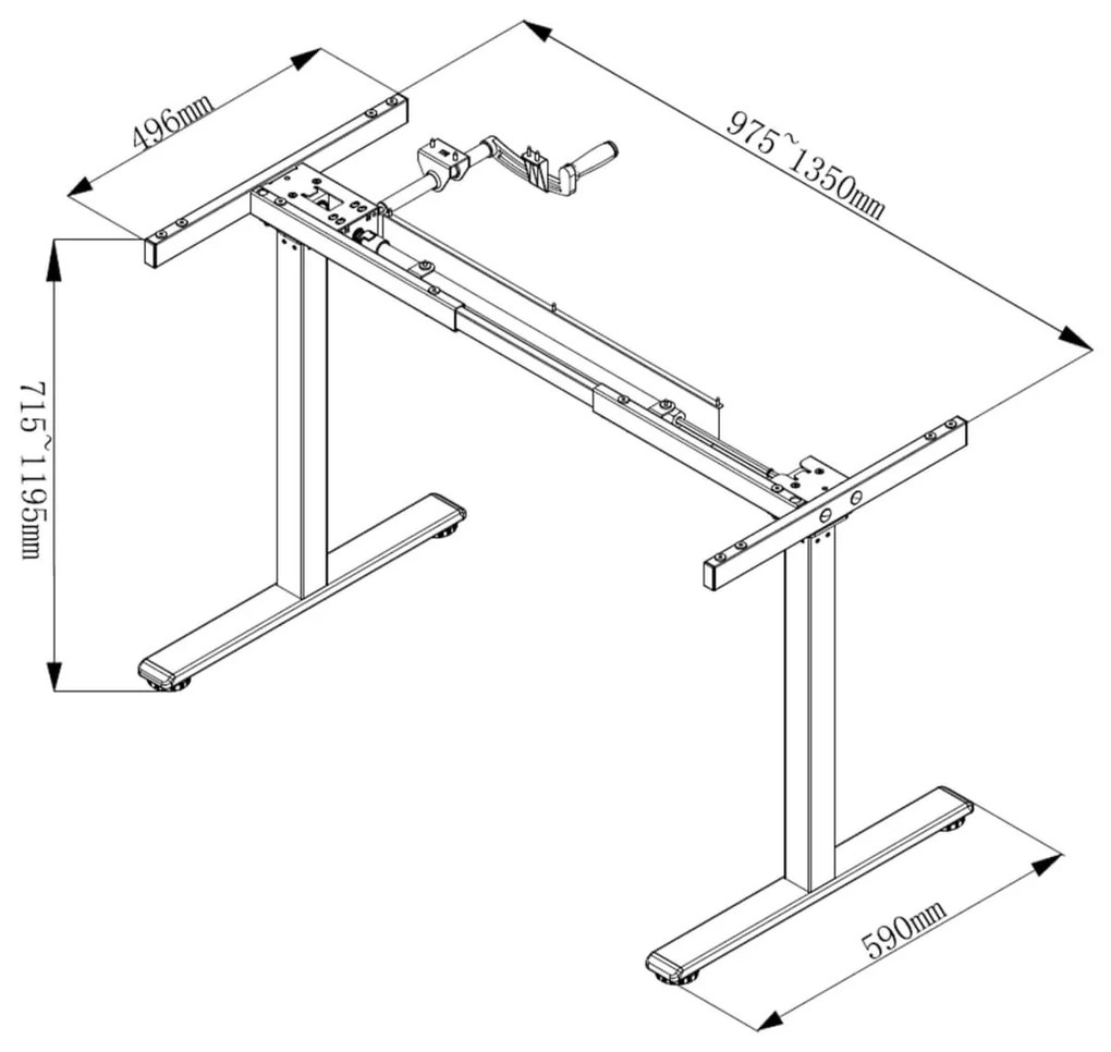 Liftor Entry, biely výškovo nastaviteľný polohovateľný stôl
