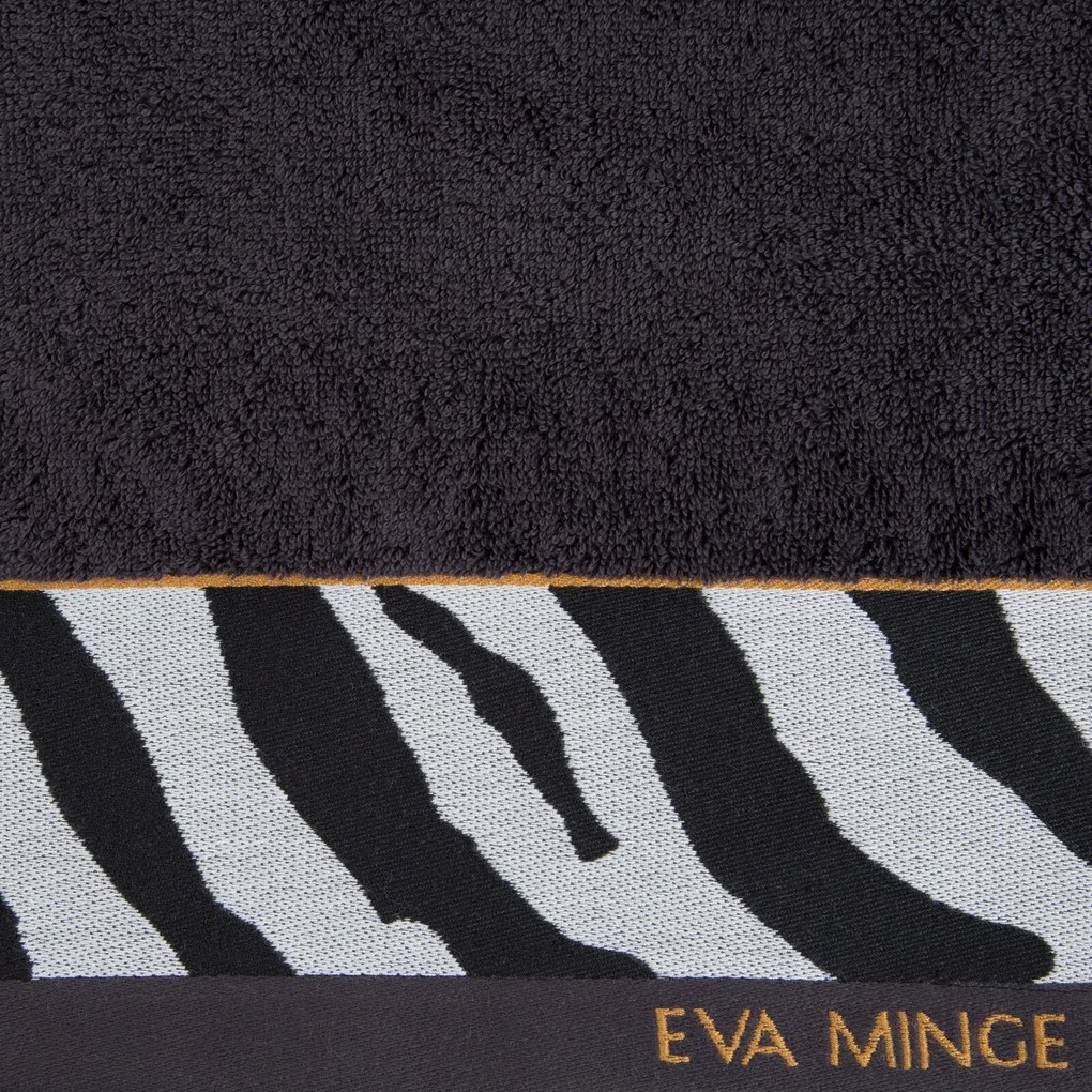 BAVLNENÝ UTERÁK EVA MINGE22 50X90 CM ČIERNA