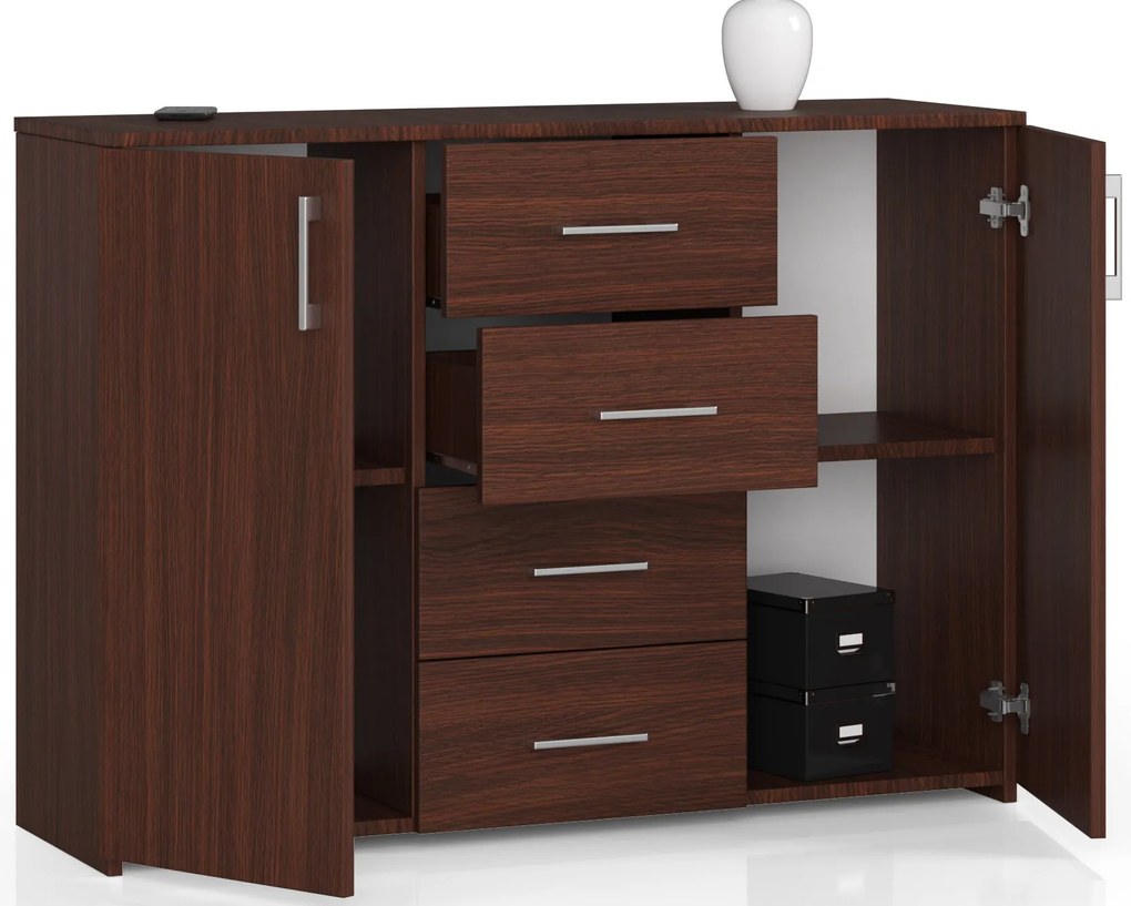 Komoda Kiran (wenge). Akcia -14%. Vlastná spoľahlivá doprava až k Vám domov. 1068567